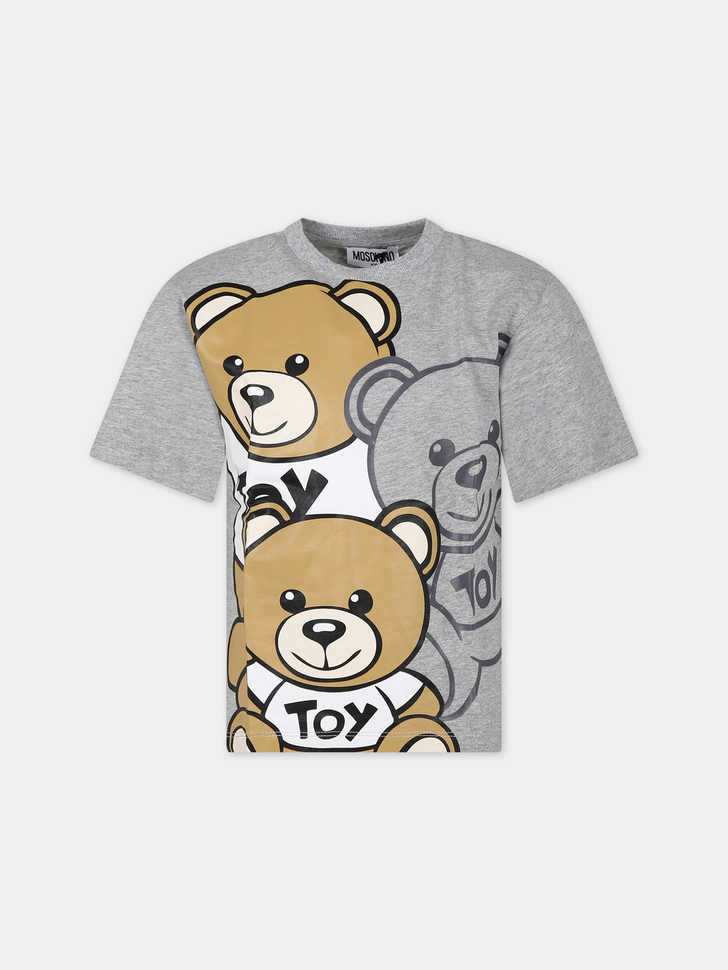 T-shirt grigia per bambino con Teddy Bears